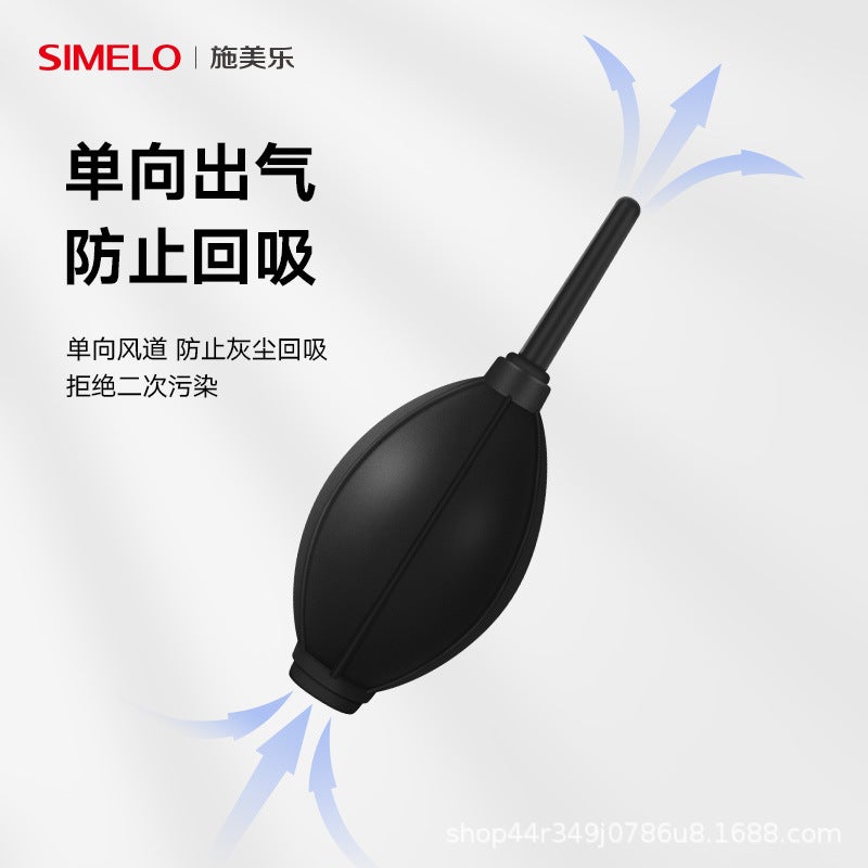 SIMELO Walnut Wood Coffee Brush and Cleaning Air Blower - Coffee  Accessories - Image 3
