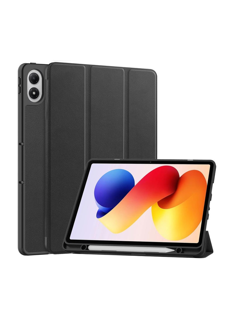 general Protective Case Compatible with Xiaomi Redmi Pad 2 Pro 12.1-inch 2025 Tablet, Tri-fold PU Leather Cover with Auto Wake/Sleep Function