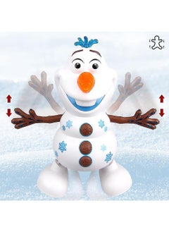 Generic Cute Frozens Dancing Snowman Olaf Robot Children And Led Music Toys Walking Robot Toy For Kids  - Image 2