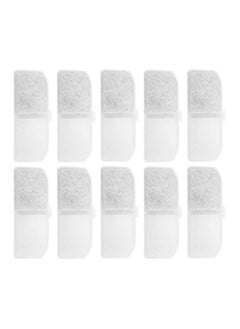Pet Drinking Water Filter Cotton, SYOSI Pet Water Fountain Replacement Filter Activated Carbon for Automatic Pet Water Dispenser for Cats Dogs, 10Pcs