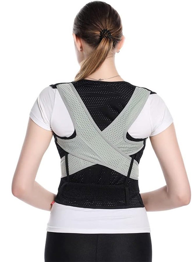 Polish'D Back Brace and Posture Corrector Back Straightener Belt Back Support Helps Hunchback Correction and Relieve Shoulder Neck Back Pain, Relieve Pressure On The Spine For Men And Women - Image 3
