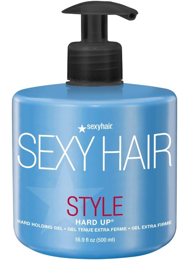 Sexy Hair - Style Hard Up Gel - Shine 9 / Hold 10, 16.9-Ounce Pump Bottle - Image 1