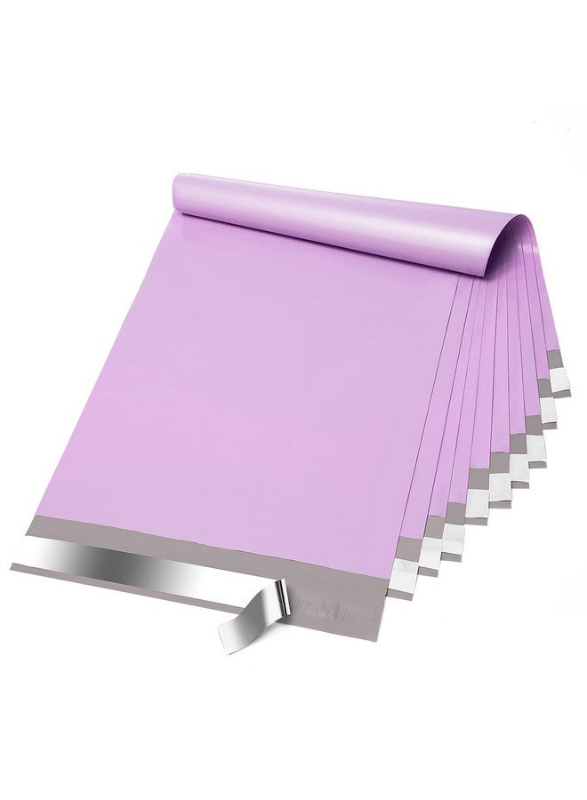 Fuxury Poly Mailers 10X13 Inch 50 Pcs Waterproof Shipping Bags For Clothing Strong Adhesive Shipping Envelopes For Small Business Suppliers Self Seal Mailers Poly Bags Mailing Envelopes Purple - Image 1