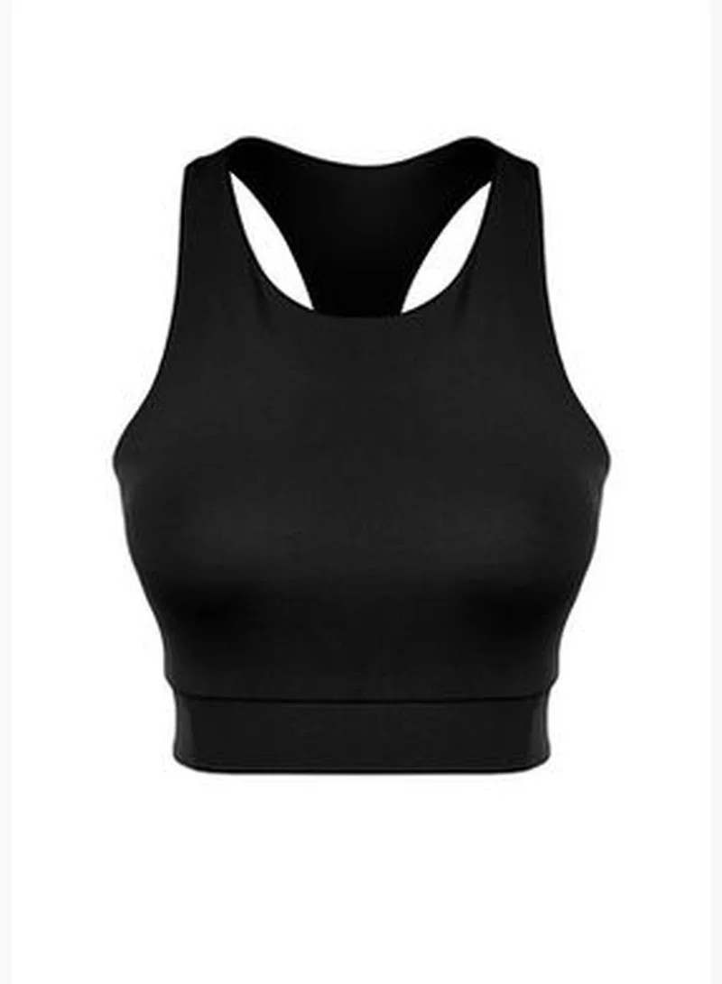 trendyol Black Cross-Strap Detail Support/Shapering Sports Bra THMAW24SS00013