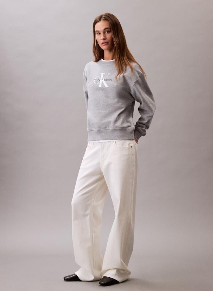 Calvin Klein Jeans Monologo Relaxed French Terry Sweatshirt - Image 3