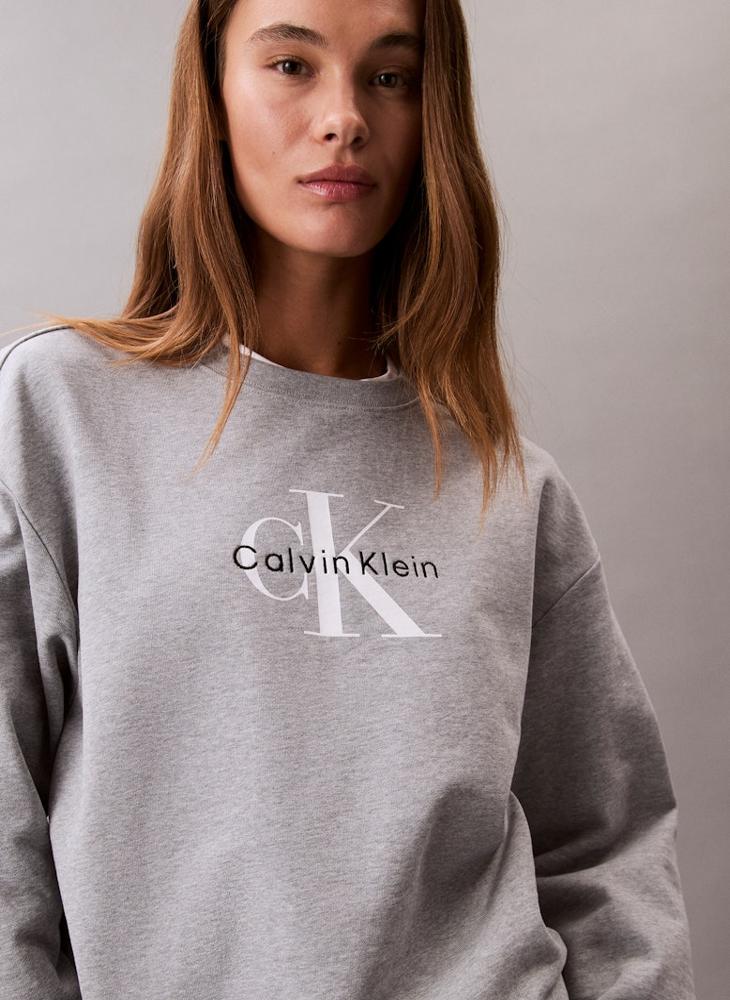 Calvin Klein Jeans Monologo Relaxed French Terry Sweatshirt - Image 1
