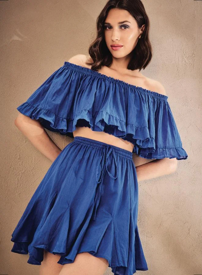 سبلاش فيڤ Off Shoulder Crinkle Top