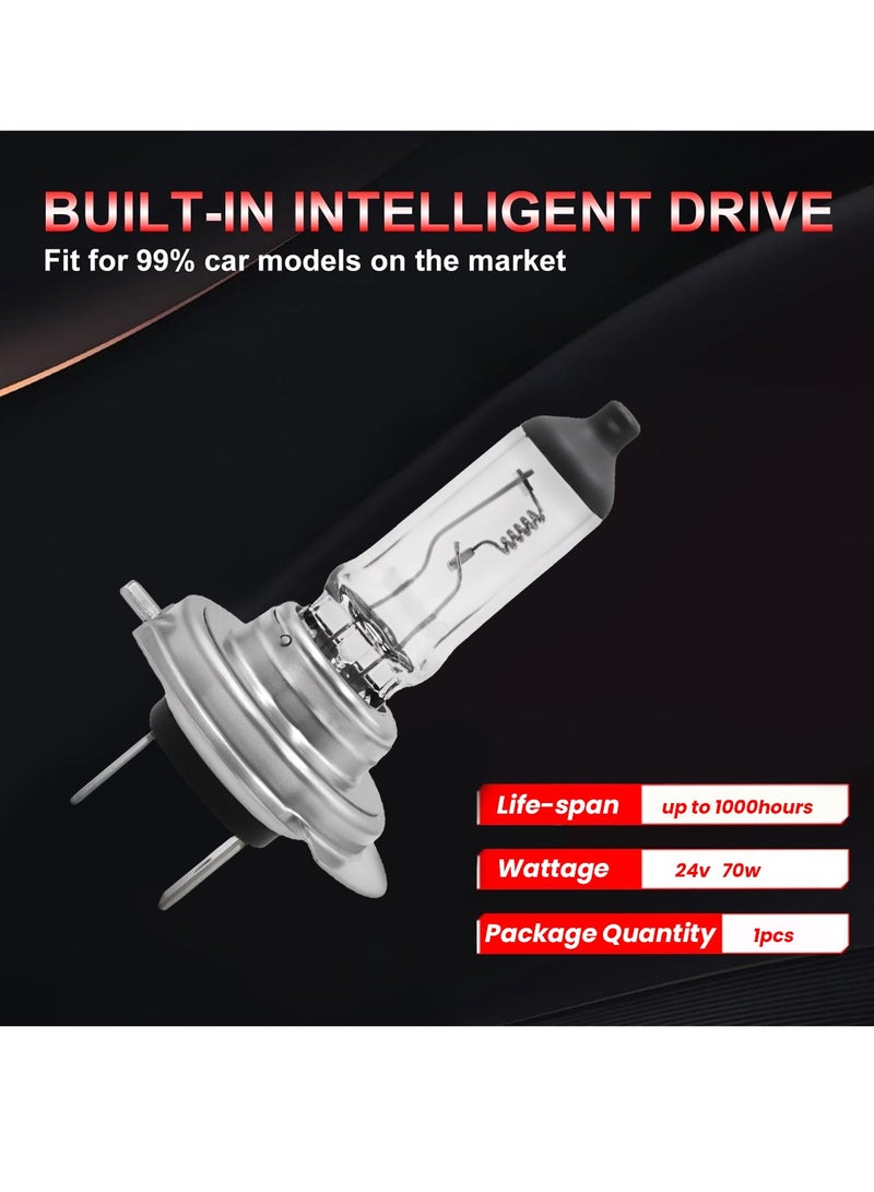 Generic H7 Halogen Headlight Bulb for Enhanced Performance and Durability - Anti-UV Quartz Glass, 24V/70W  - Image 4