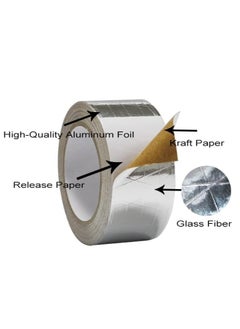 MARKQ FSK Tape, 3" x 25 yards Aluminum Foil Scrim Kraft Insulation Jacketing Tape for Insulating, HVAC Repair, Sealing Ducts, Pipework, Window Sill Gap, Roof Leak, 1 Roll  - Image 2