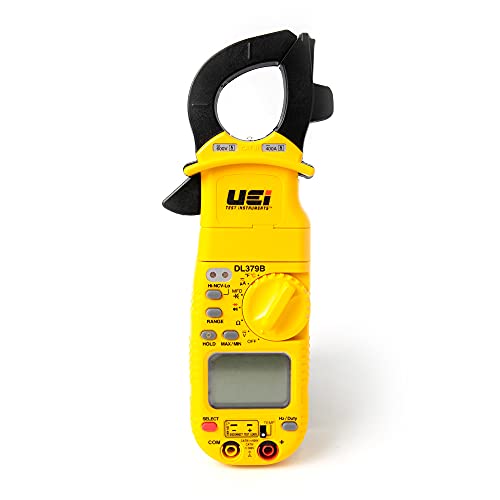 UEi Test Instruments UEi DL379B Digital Clamp Meter Auto Ranging, HVAC Current Voltage Tester w/Magnetic Mount, Measures AC Amps AC/DC Volts Temperature Capacitance Frequency Diodes Duty Cycle Continuity Resistance NCV - Image 1