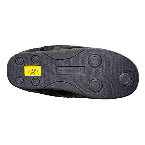 Deer Stags Unisex Nordic Fabric Slipper / Grey/Black Plaid / Men's 11 US / Wide - Image 3
