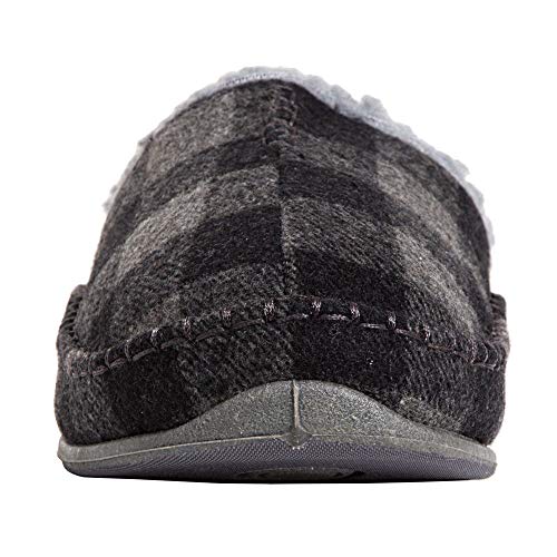 Deer Stags Unisex Nordic Fabric Slipper / Grey/Black Plaid / Men's 11 US / Wide - Image 5