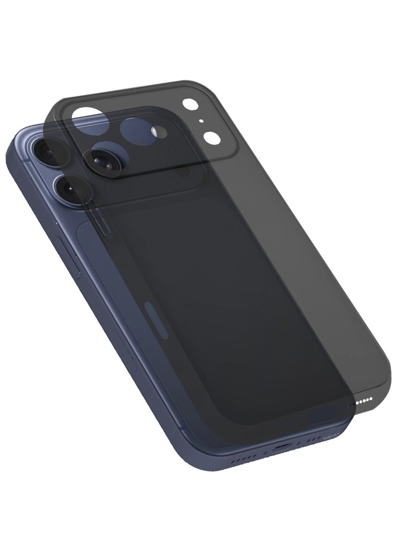 CATANES Air Skin Frosted Matte Case for iPhone 17 Pro Max - Stylish Ultra Slim Back Cover - Black - Image 2