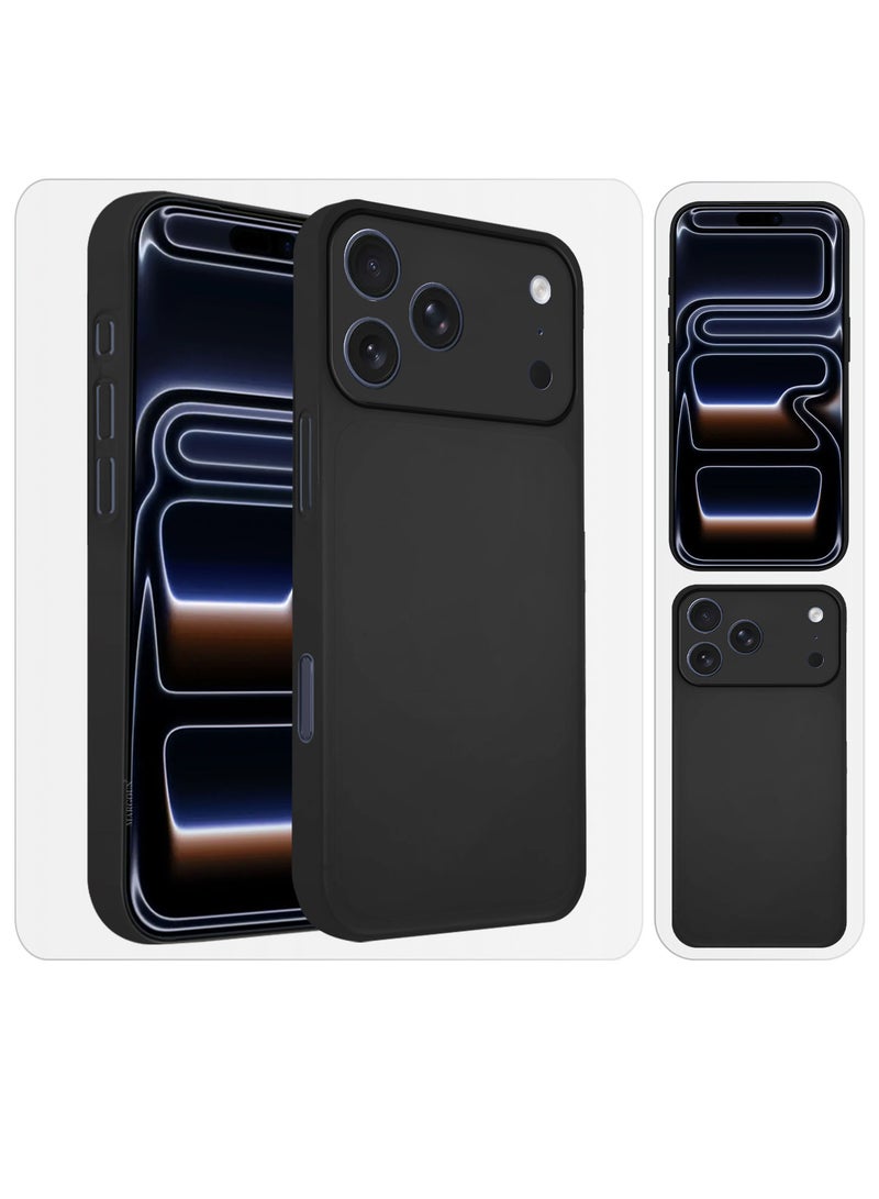 CATANES Air Skin Frosted Matte Case for iPhone 17 Pro Max - Stylish Ultra Slim Back Cover - Black - Image 3