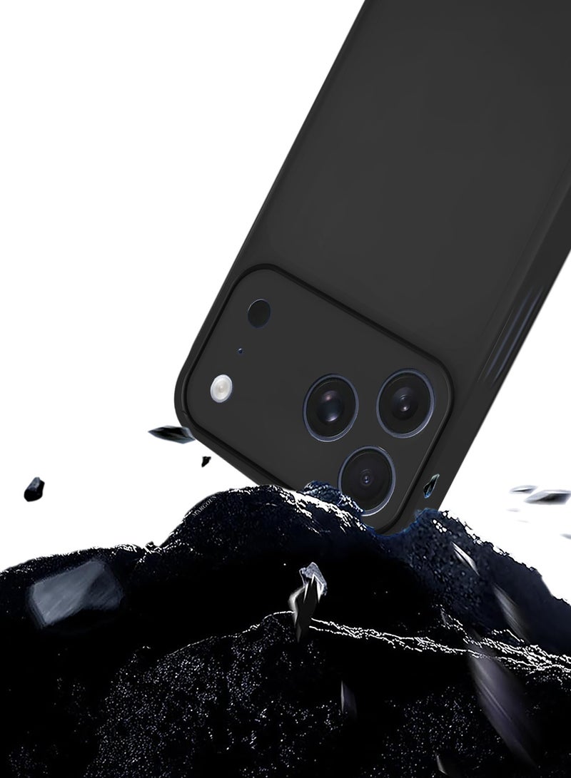 CATANES Air Skin Frosted Matte Case for iPhone 17 Pro Max - Stylish Ultra Slim Back Cover - Black - Image 5