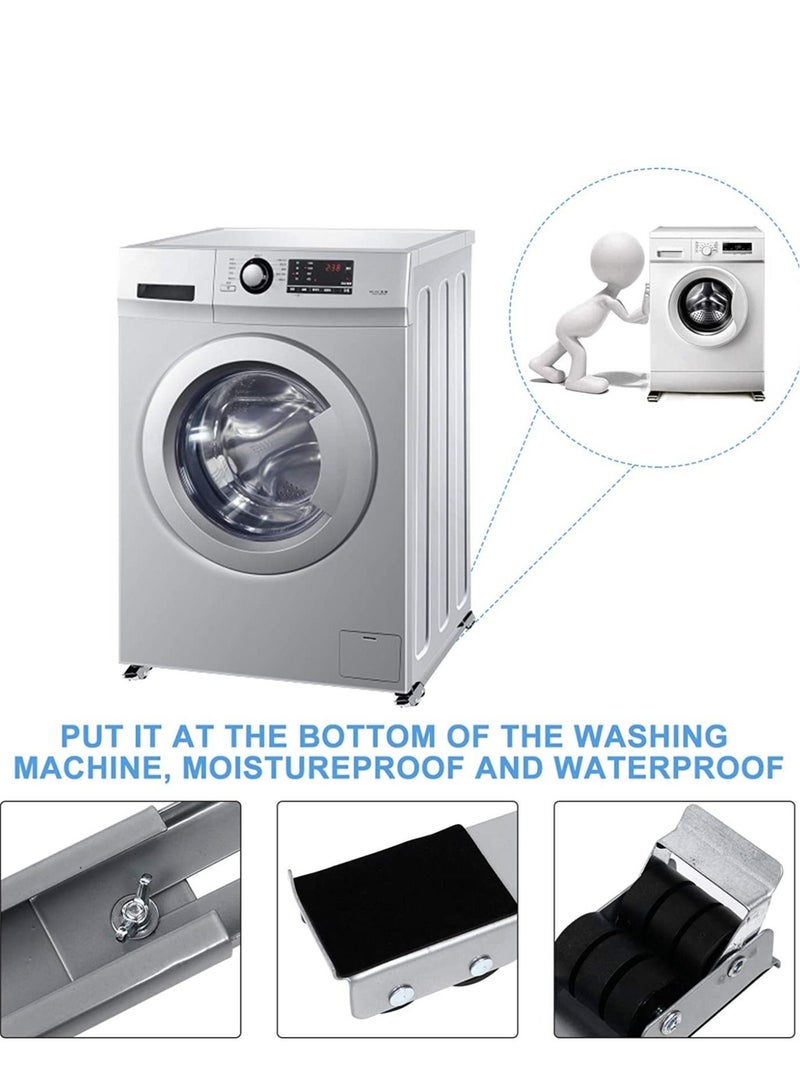 ELTRAZONE Washing Machine Stand with Wheels Adjustable Roller Base Mobile Roller Refrigerator Base Moving Cart for Dryer Fridge Furniture  - Image 2