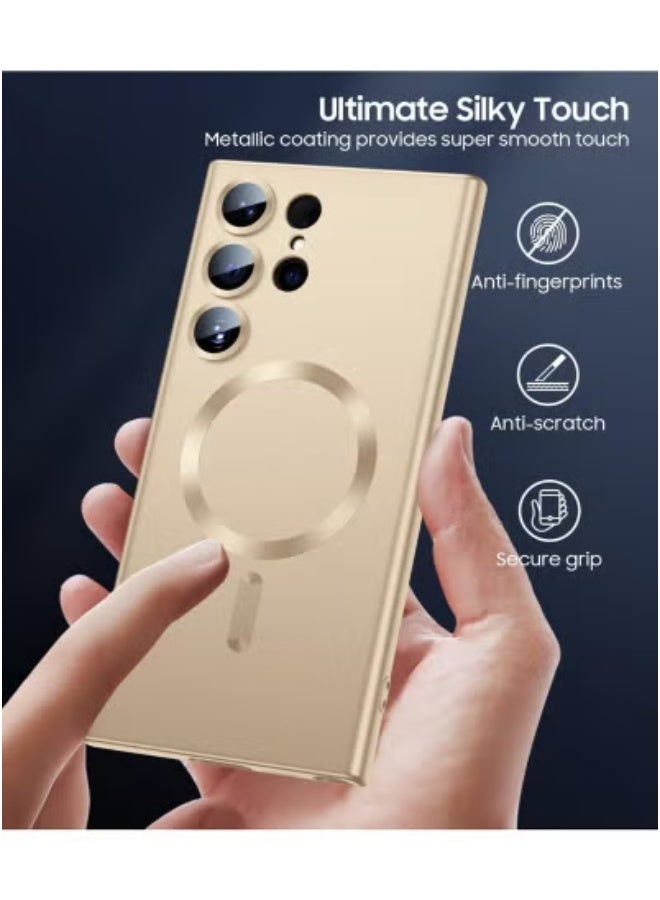 TIGER Samsung Galaxy S22 Ultra Case Cover Compatible with MagSafe – Ultra-Slim Magnetic Shockproof Back Case – Lightweight Clear Protective Cover for Galaxy S22 Ultra 6.8-Inch – Anti-Scratch Hard Shell with Precise Cutouts – Wireless Charging Ready – Soft TPU + PC Hybrid - Image 3