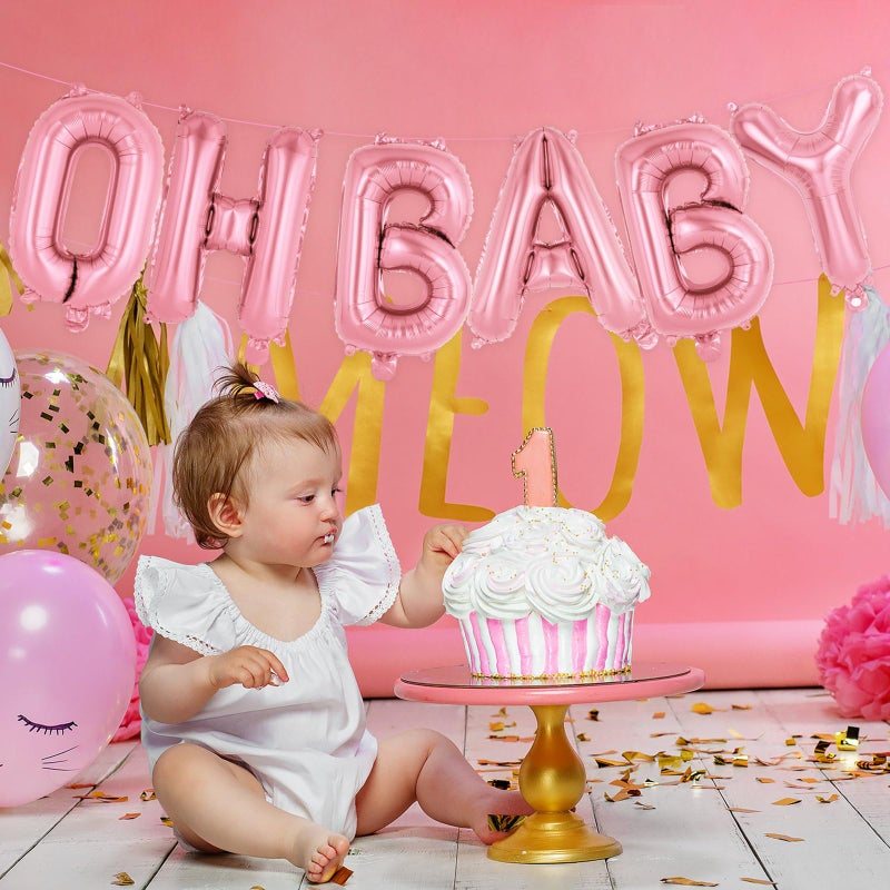 YOTHORN 26 Pcs Pink Letter Balloons,16 Inch Foil Alphabet Letter Balloons,Letter A-Z Balloon Banner Custom Phrase Balloon for Birthday Party Wedding Anniversary Decoration (Pink 26pcs) - Image 4