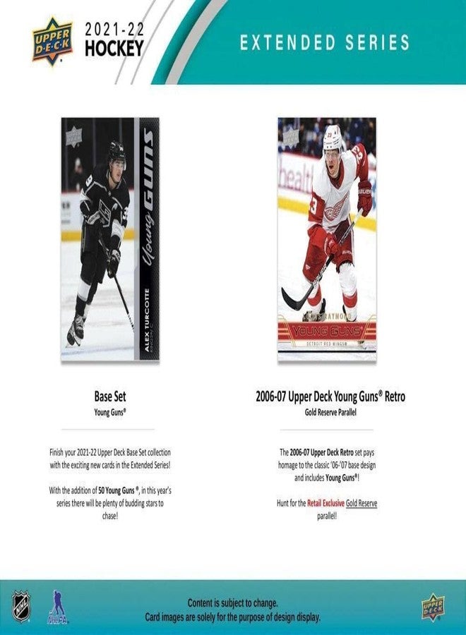 Upper Deck 2021 2022 Upper Deck Hockey EXTENDED Series Factory Sealed Unopened Blaster Box of Packs Possible Young Guns Rookies and Jerseys - Image 5