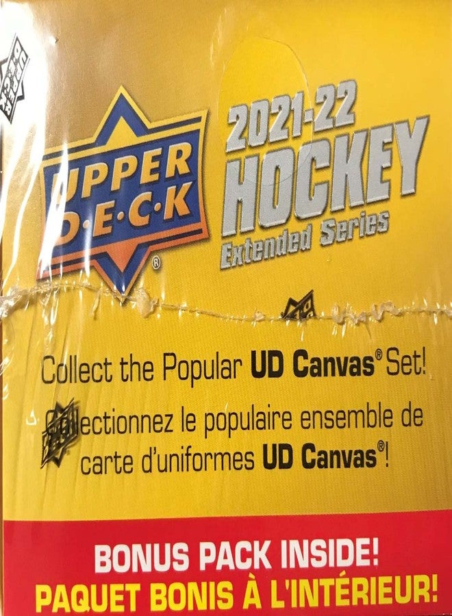 Upper Deck 2021 2022 Upper Deck Hockey EXTENDED Series Factory Sealed Unopened Blaster Box of Packs Possible Young Guns Rookies and Jerseys - Image 3