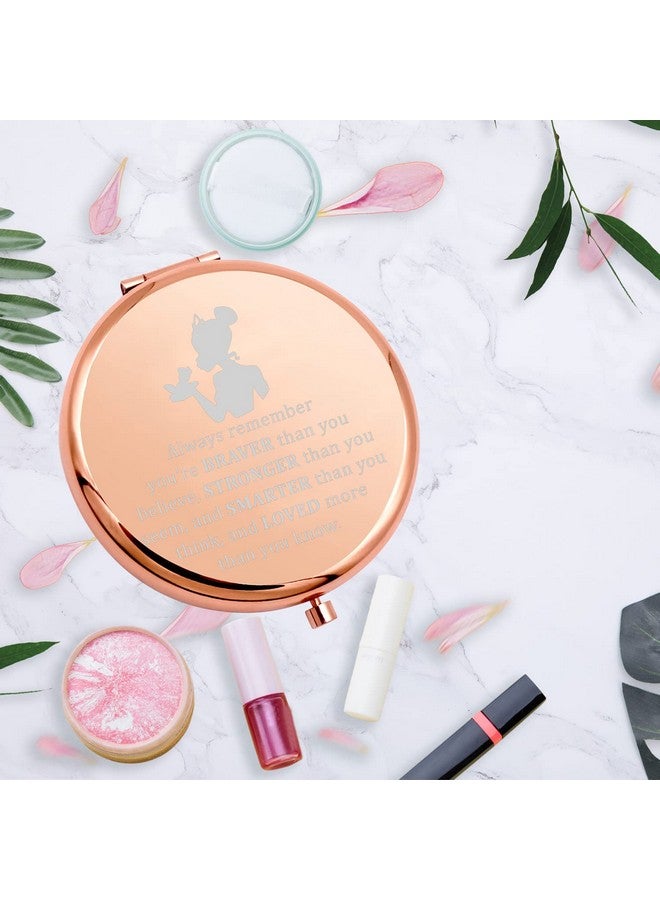 MYOSPARK Princess The Frog Inspired Gift Princess Fans Gift Tiana Princess Compact Makeup Mirror Jewelry Frog Lover Gift Fandom Gift (P Frog Mirror) - Image 5