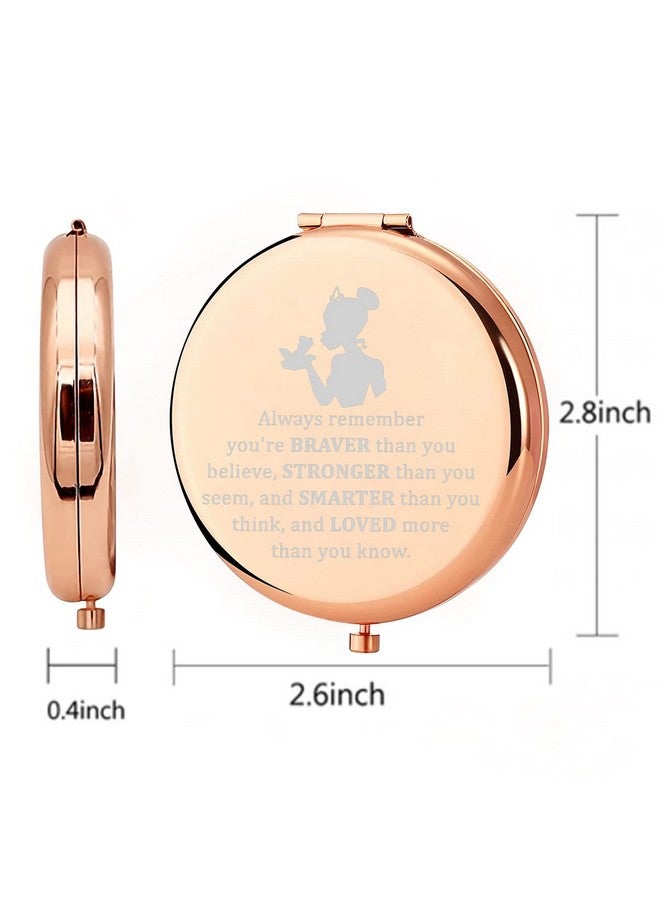 MYOSPARK Princess The Frog Inspired Gift Princess Fans Gift Tiana Princess Compact Makeup Mirror Jewelry Frog Lover Gift Fandom Gift (P Frog Mirror) - Image 3