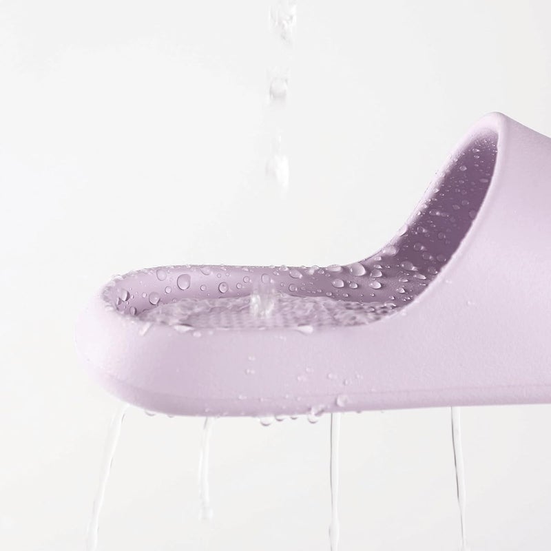 GETOEU Shower Shoes for Women and Men Massage Slide Sandals Soft Cushioned Anti-Slip Pool Slides Comfort Arch Support Quick Drying Shower Shoes with Drain Holes Bathroom Slides Slippers - Image 4