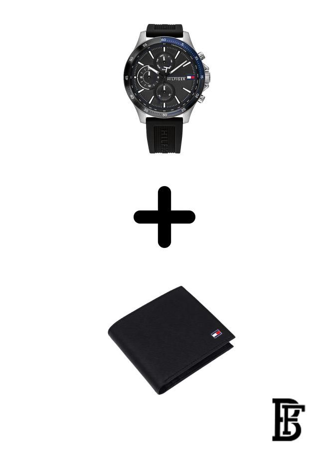 TOMMY HILFIGER Tommy Hilfiger Chronograph Watch 1791724 + Tommy Wallet  - Image 1