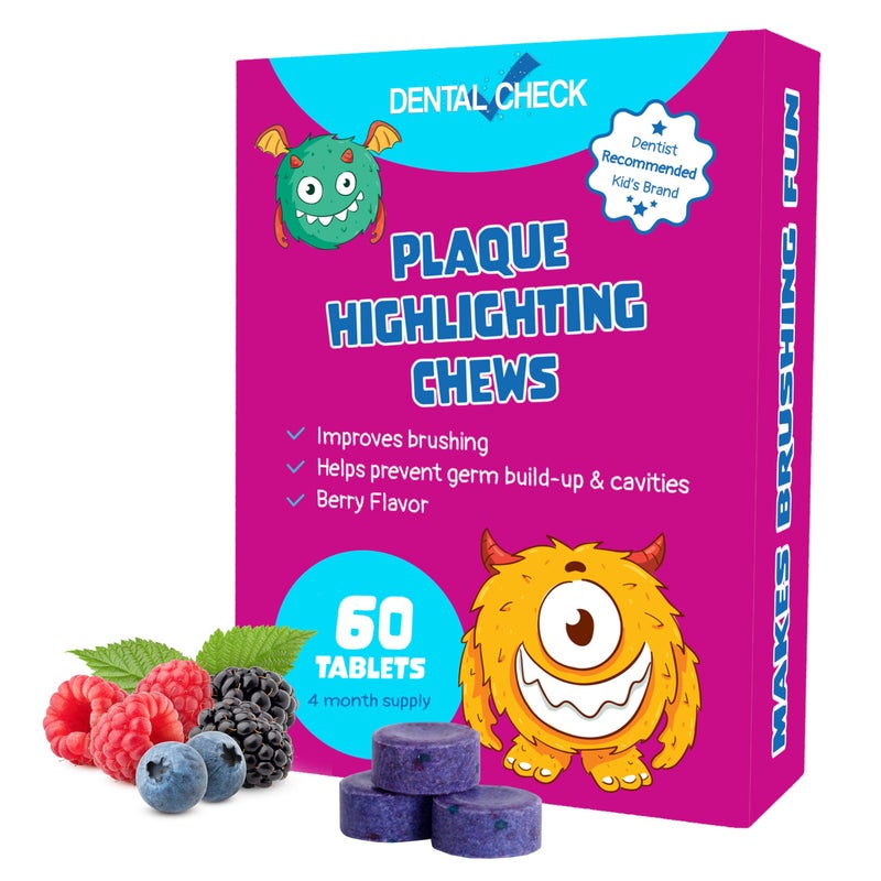 Lingito PlaqueDental Disclosing Tablets A Teeth Coloring Tablets Plaque Finder Solution to Effectively Remove Plaque and Tartar Buildup Improves Oral Care 2 Month Supply 60 Pack