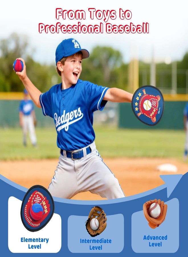 Twinkoo Toss and Catch Ball Game Set for Kids, Kids Toddler Baseball Glove & Catch Ball Toys,Kids Outdoor Games for Family, Toys for Beach Pool Yard Outside, Birthday Gift for Ages 3 4 5 6 7 8-12 - Image 5