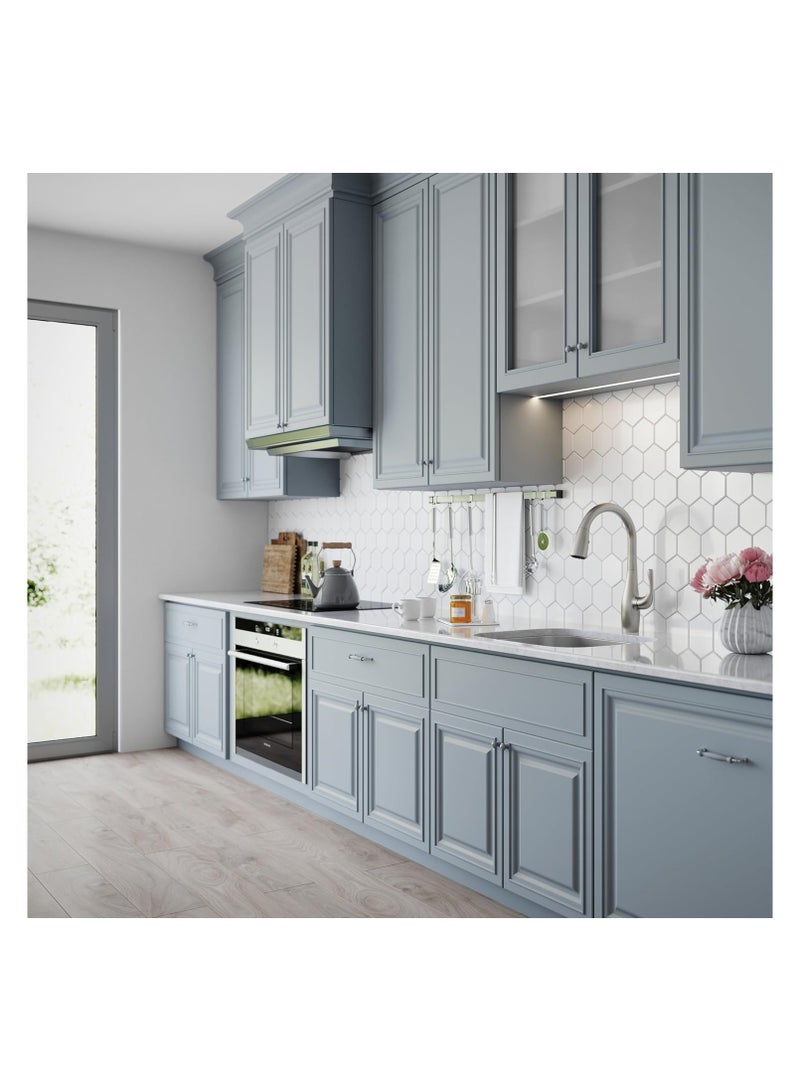 Shams Kitchen sink, 43 cm x 53 cm, 1 mm , with drainer and 3 mixers - Image 4