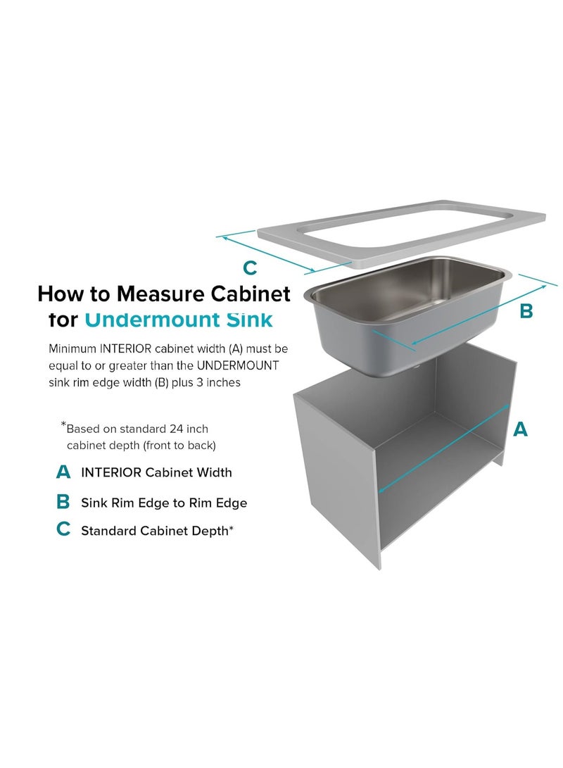 Shams Kitchen sink, 43 cm x 53 cm, 1 mm , with drainer and 3 mixers - Image 5