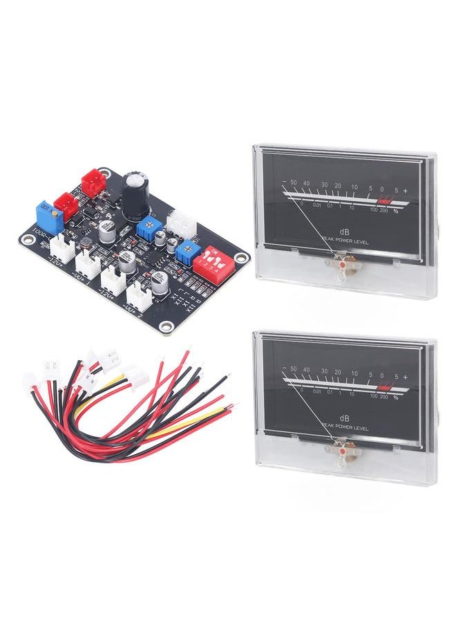 Thoraya VU Meter High Accuracy Adjustable Backlight Power Amplifier Level Meter with Driver Board for DIY Home Sound  - Image 1