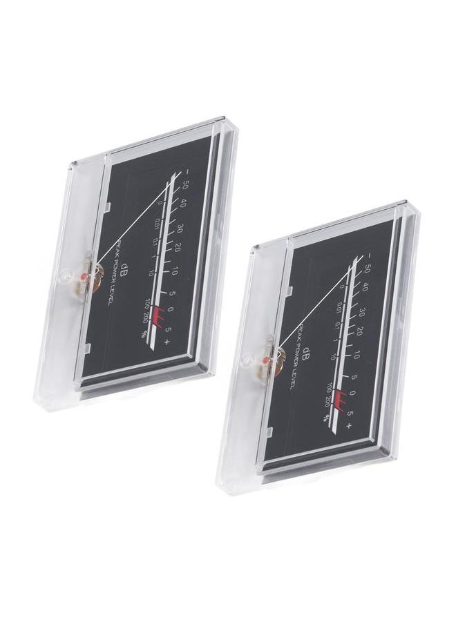 VU Meter High Accuracy Adjustable Backlight Power Amplifier Level Meter with Driver Board for DIY Home Sound