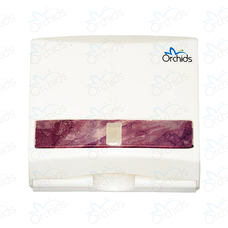 Orchids SMOOTH TOUCH Orchids Tissue Dispenser Wall Mounted Wall Mounted ABS Plastic Hand Paper Holder Paper Towel Dispenser for Home Office and Restroom, Business Commercial use (White) with One Packet Refill - Image 4