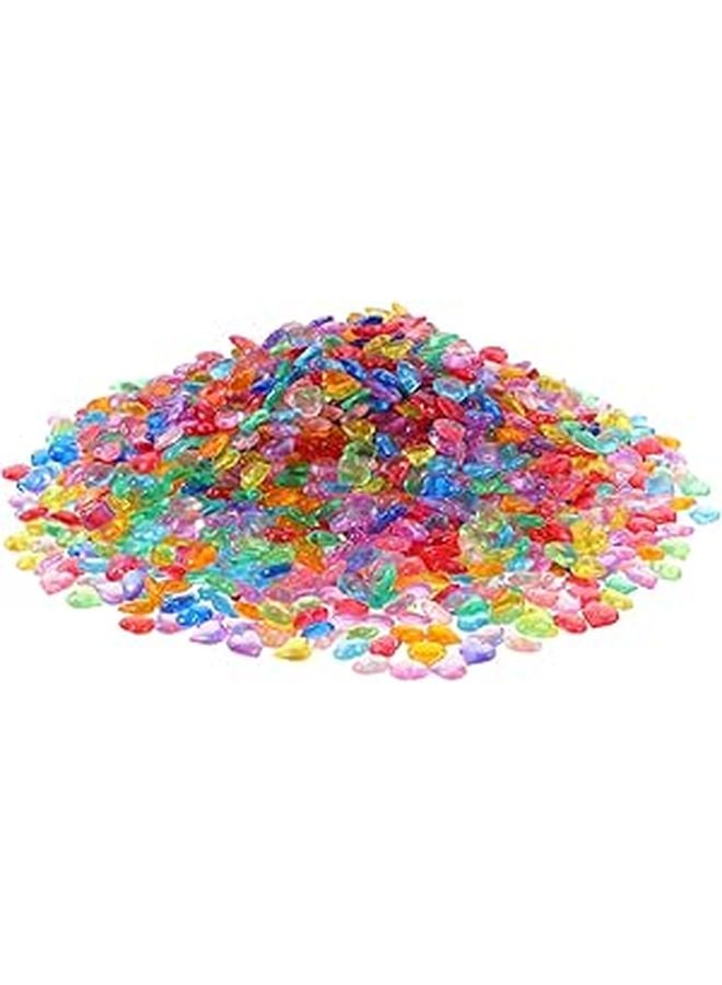 خرز أكريليك على شكل قلب شفاف تبعثر الطاولة ديكور حفل الزفاف ديكور المنزل لعيد الحب حشو المزهرية - Image 1