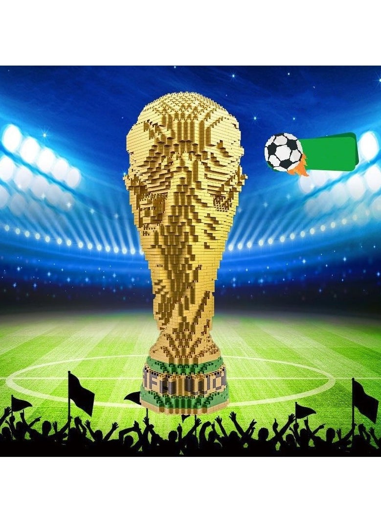 General World Cup Hercules Cup Micro Drill Small Particle Boy Puzzle Building Blocks Toy Gift  - Image 1