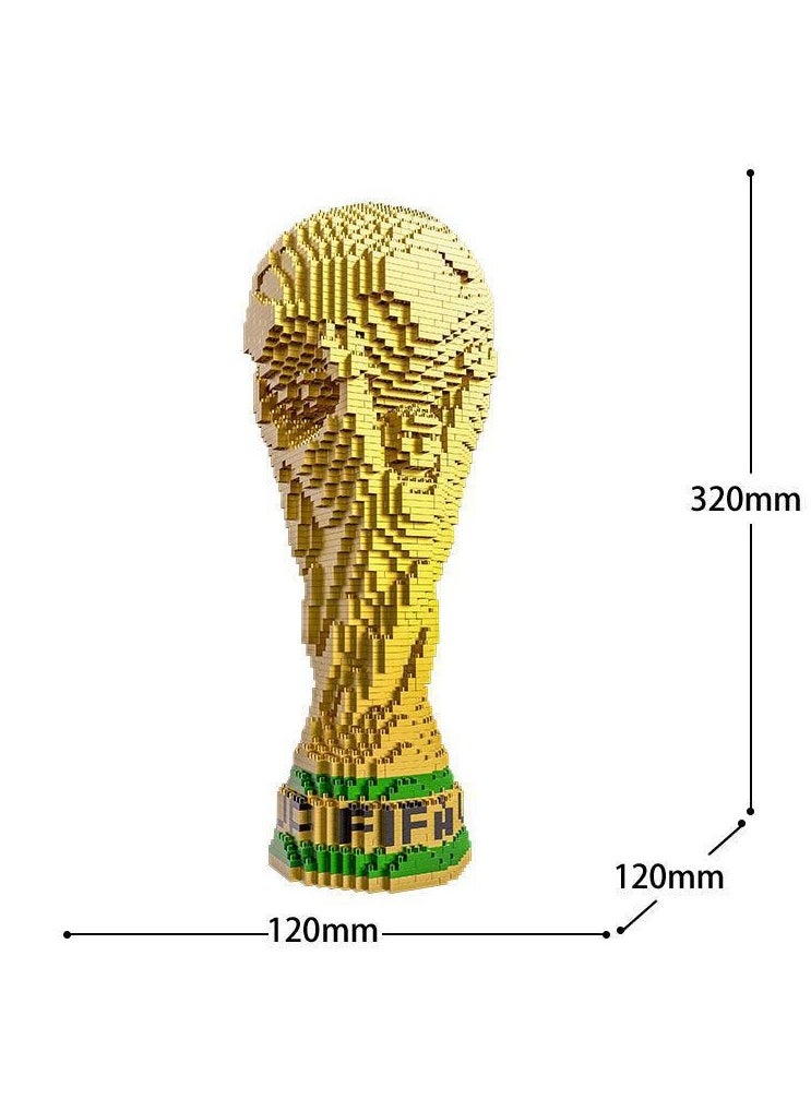 General World Cup Hercules Cup Micro Drill Small Particle Boy Puzzle Building Blocks Toy Gift  - Image 2
