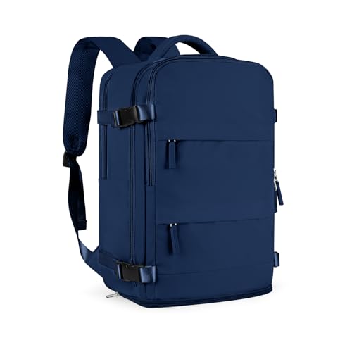 coofay Travel Backpack Carry On Backpack Personal Item Travel Bag Mochila De Viaje Carry On Backpack For Airplanes Traveling Backpack For Women Gym Backpacks College Backpacks Sapphire Blue - Image 1