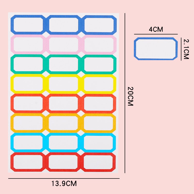Index Sticky Notes: 8 Colors 24 Grids - Self-Adhesive Design Firm Adhesion, Clear Printing Neat Cutting for School Office Home Organization Planner Journal Supplies