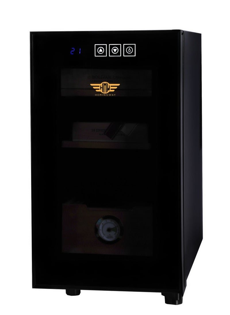 Hemingway Thermo Electric Cigar Humidor Cabinet with Digital Hygrometer & Temperature Control – Capacity 150 - Image 3