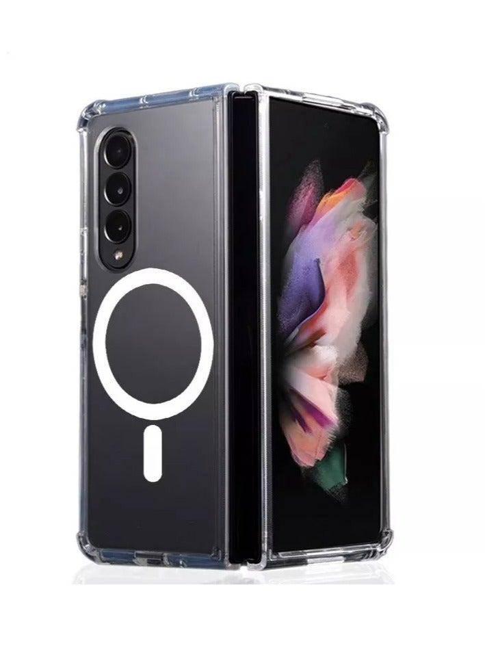 ELTRAZONE New Wireless Charging MagSafe Phone Case For Samsung Z Fold 4 Magnetic Clear Phone Case For Z Fold 4  - Image 1