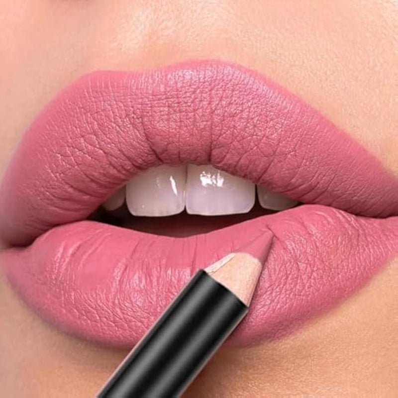 12 Colors High Pigmented Smooth Lip Liner Set, Long Lasting Fade Resistant Lip Pencil, Smudge-proof & Waterproof Red Nude Matte Velvet Lipstick Pen, Professional Lip Liner Set of 12 - Image 2