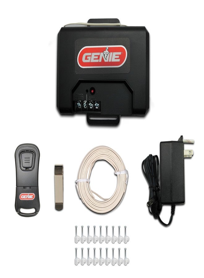 جيني طقم تحويل فتح باب المرآب العالمي Genie GIR1DR-R - يُصلح تداخل الترددات ويُحسّن معظم العلامات التجارية إلى نظام أمان Intellicode، أسود - Image 2