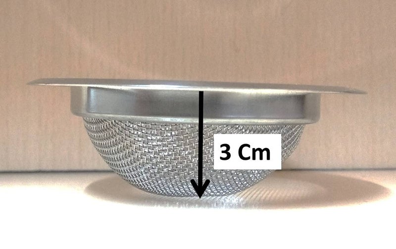 BLISS مصيدة حوض المطبخ من الفولاذ المقاوم للصدأ، سلة تصفية حوض التصريف، سدادة مصفاة حوض (4 بوصة / 10 سم) فضي - Image 3