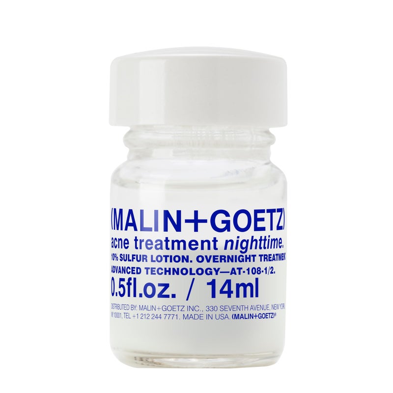 (MALIN+GOETZ) MALIN+GOETZ Acne Treatment Nighttime Overnight Spot Treatment 10% Sulfur, Salicylic Acid, Zinc Oxide, Camphor Calms Redness, Absorbs Oil, Helps Prevent Scarring Vegan + Cruelty-Free (0.5 Fl Oz) - Image 2
