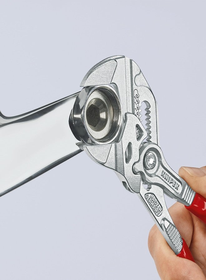 KNIPEX 2 Pc Pliers Wrench Set w/ Keeper Pouch, Red - Image 3