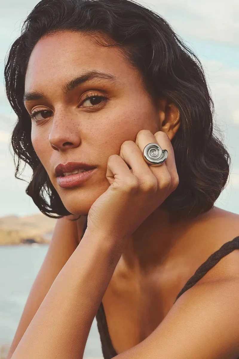 Missoma Woven Wave Band Ring