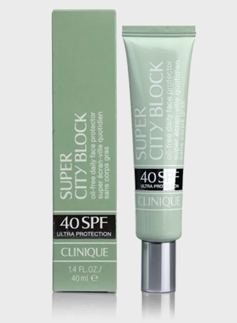 كلينيك واقي شمس سوبر سيتي بلوك SPF40 - 40 مل