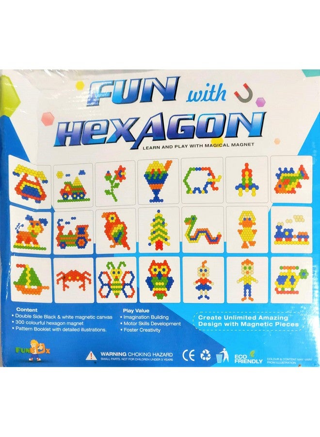 سمارت بيكس لغز مغناطيسي كبير سداسي الأضلاع من سمارت بيكس، 300 قطعة في 6 ألوان - Image 2